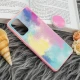 قاب چرمی هولوگرامی پاپ سوکت دار Samsung Galaxy A72 صورتی