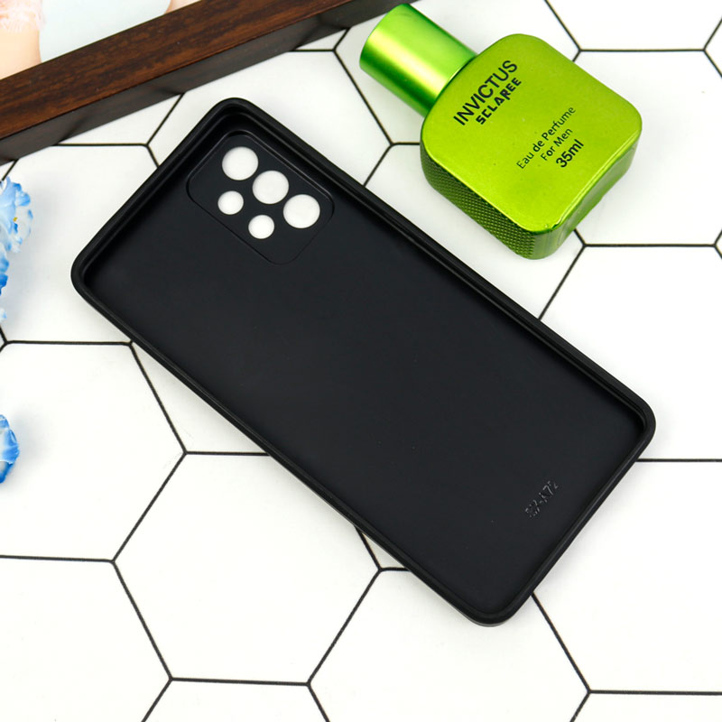 قاب طرحدار پشت گلسی محافظ لنزدار Samsung Galaxy A72
