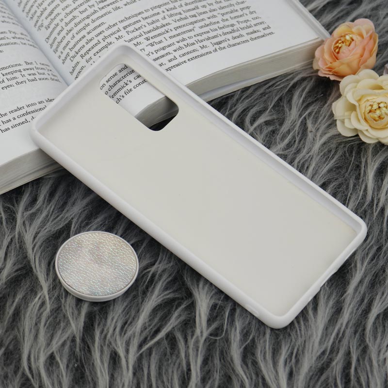 قاب چرمی هولوگرامی پاپ سوکت دار Samsung Galaxy S20 FE سفید