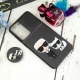 قاب طرحدار محافظ لنزدار کشویی + پاپ سوکت طرح Boss Cat سامسونگ Samsung Galaxy S21 FE 5G سری C