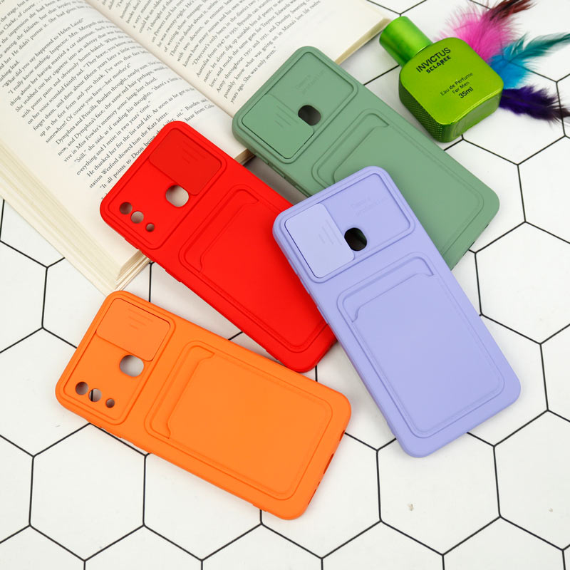 قاب سیلیکونی جاکارتی دار محافظ لنزکشویی Samsung A20