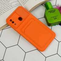 قاب سیلیکونی جاکارتی دار محافظ لنزکشویی Samsung A20