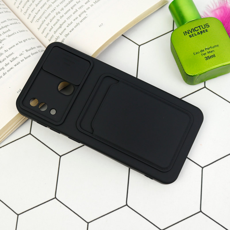 قاب سیلیکونی جاکارتی دار محافظ لنزکشویی Samsung A20