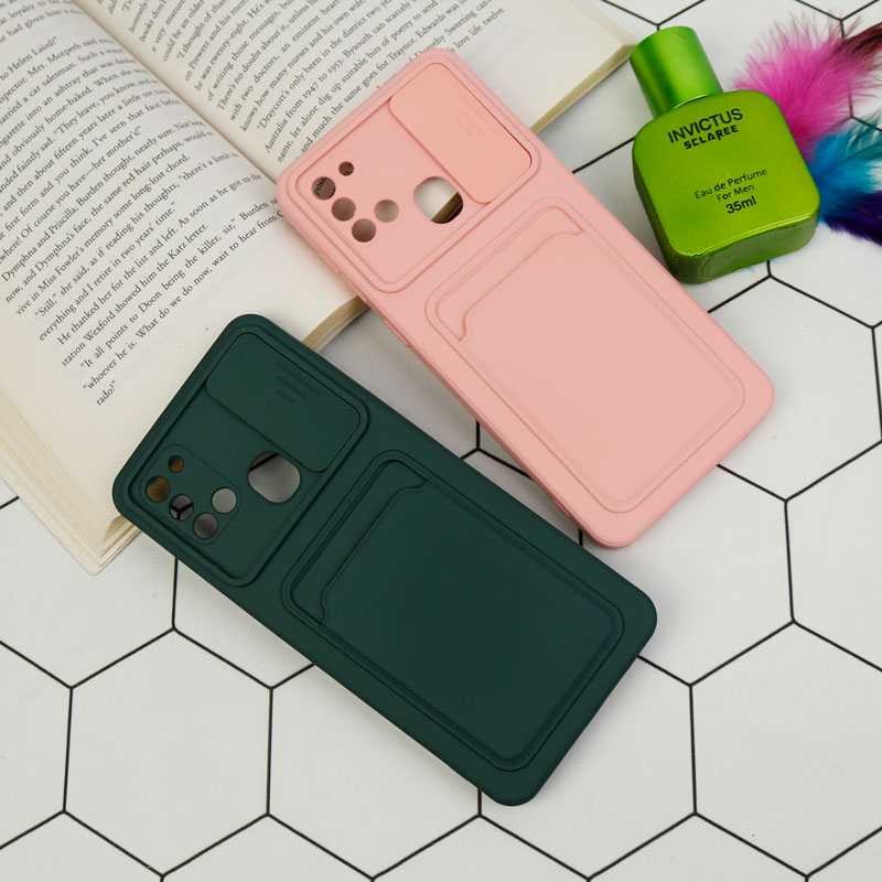 قاب سیلیکونی جاکارتی دار محافظ لنزکشویی Samsung A21s