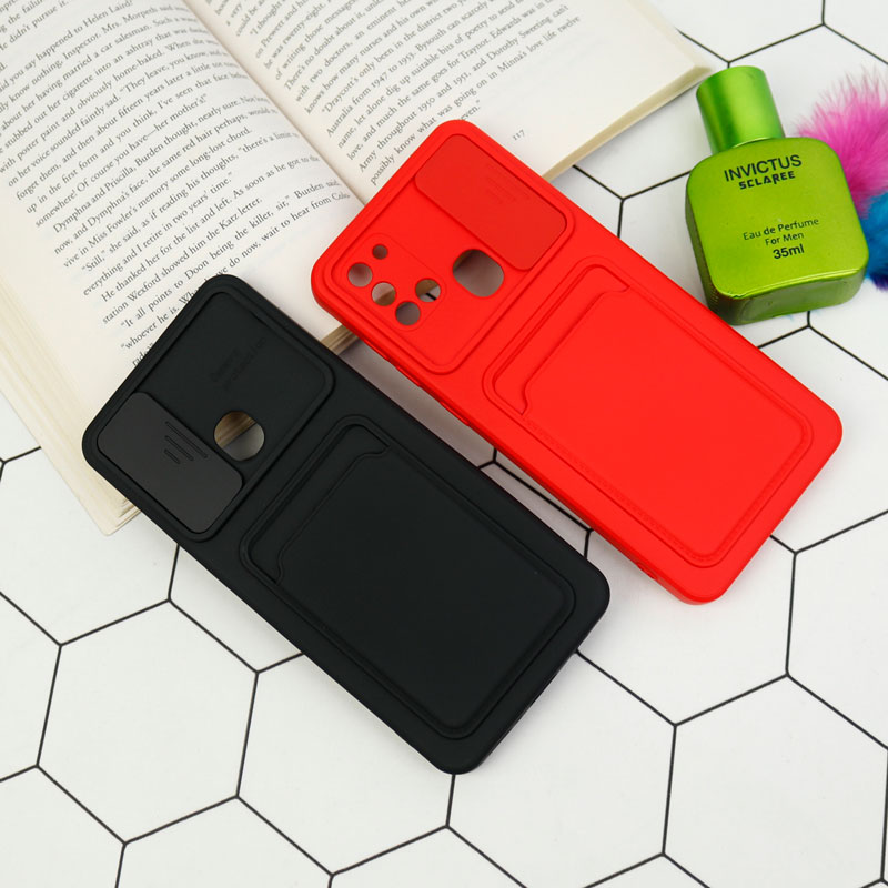 قاب سیلیکونی جاکارتی دار محافظ لنزکشویی Samsung A21s
