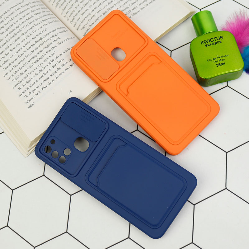 قاب سیلیکونی جاکارتی دار محافظ لنزکشویی Samsung A21s