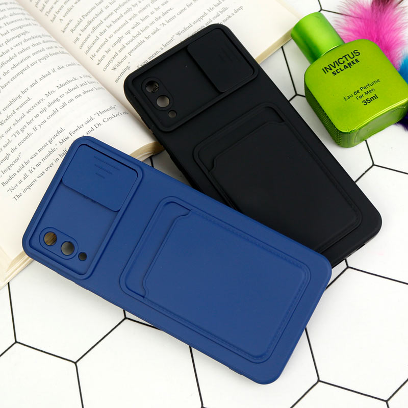 قاب سیلیکونی جاکارتی دار محافظ لنزکشویی Samsung Galaxy A02