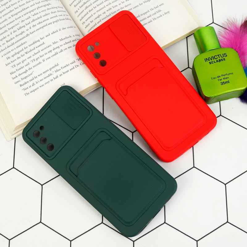 قاب سیلیکونی جاکارتی دار محافظ لنزکشویی Samsung Galaxy A02s