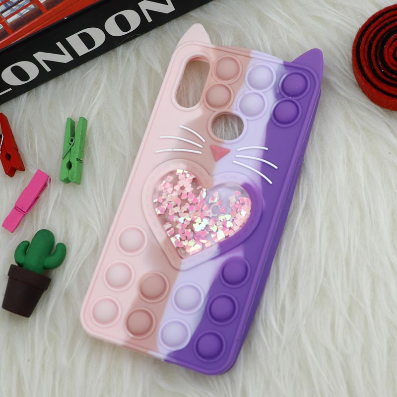 قاب اورجینال سیلیکونی آکواریومی Lucky Cat پاپیتی Samsung Galaxy A10s