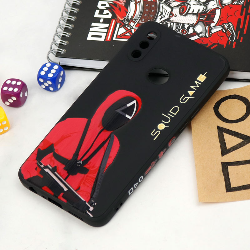 قاب سیلیکونی محافظ لنزدار طرح اسکویید گیم Samsung Galaxy A10s کد 10