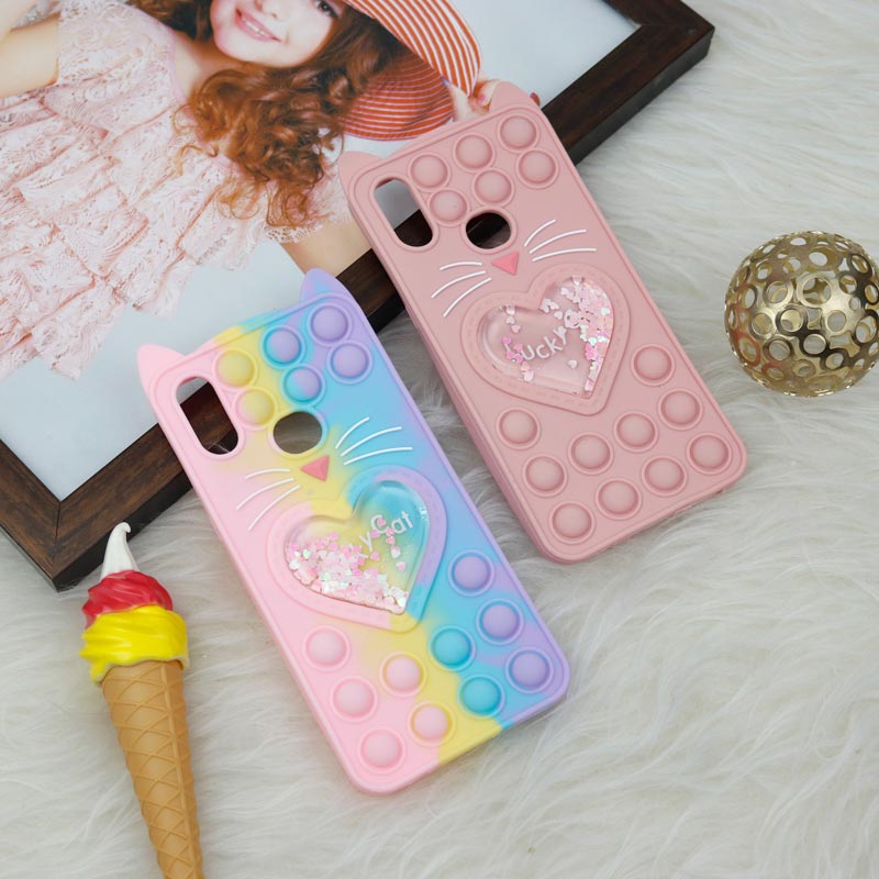 قاب اورجینال سیلیکونی آکواریومی Lucky Cat پاپیتی Samsung Galaxy A10s