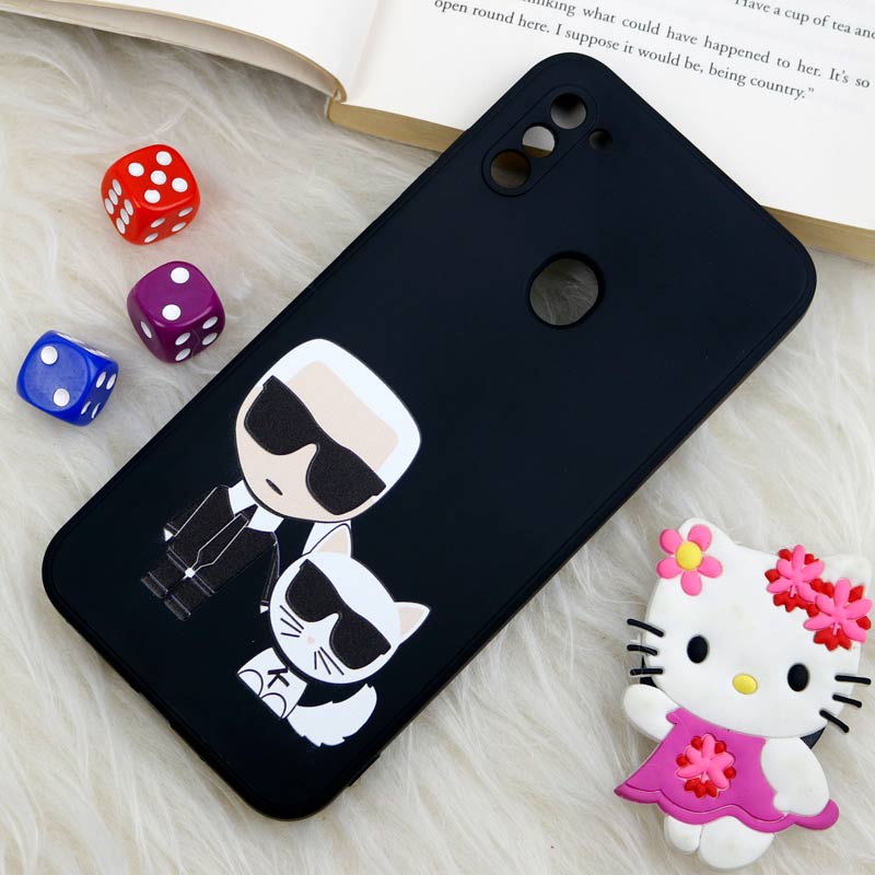 قاب سیلیکونی عروسکی محافظ لنزدار طرح Boss Cat سامسونگ Samsung Galaxy A11