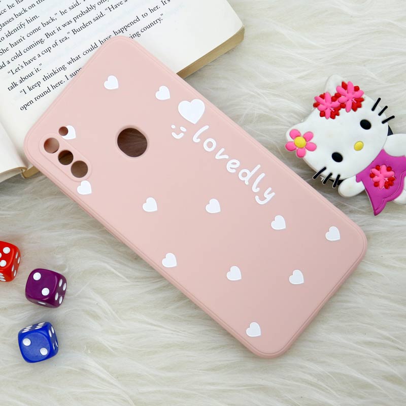 قاب سیلیکونی عروسکی محافظ لنزدار طرح Lovedly سامسونگ Samsung Galaxy A11