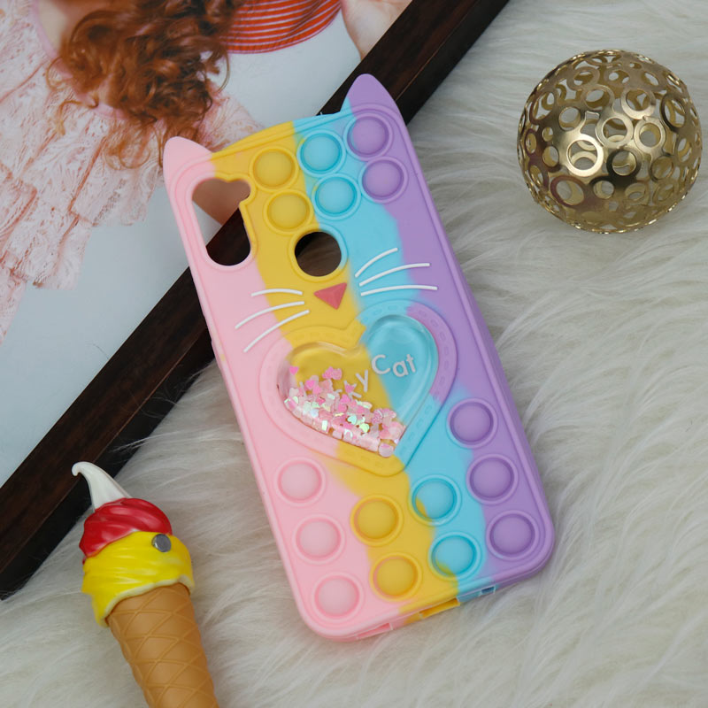 قاب اورجینال سیلیکونی آکواریومی Lucky Cat پاپیتی Samsung Galaxy A11