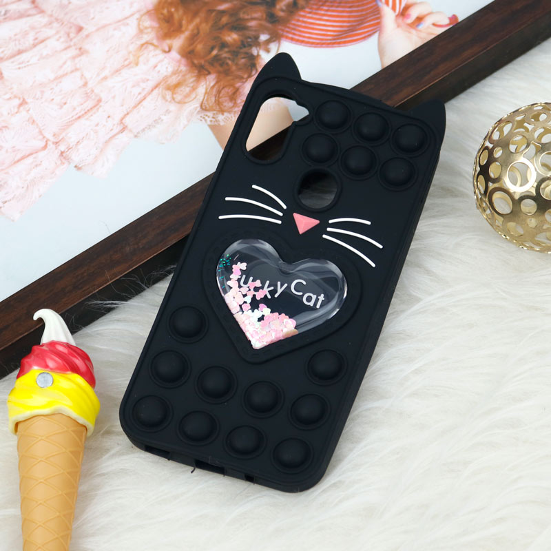 قاب اورجینال سیلیکونی آکواریومی Lucky Cat پاپیتی Samsung Galaxy A11