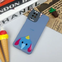 قاب سیلیکونی عروسکی محافظ لنزدار طرح Dumbo سامسونگ Samsung A12