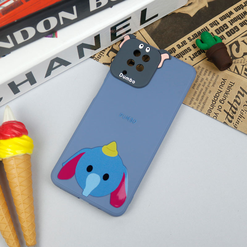 قاب سیلیکونی عروسکی محافظ لنزدار طرح Dumbo سامسونگ Samsung A12