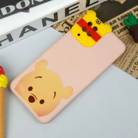 قاب سیلیکونی عروسکی محافظ لنزدار طرح Pooh سامسونگ Samsung A12