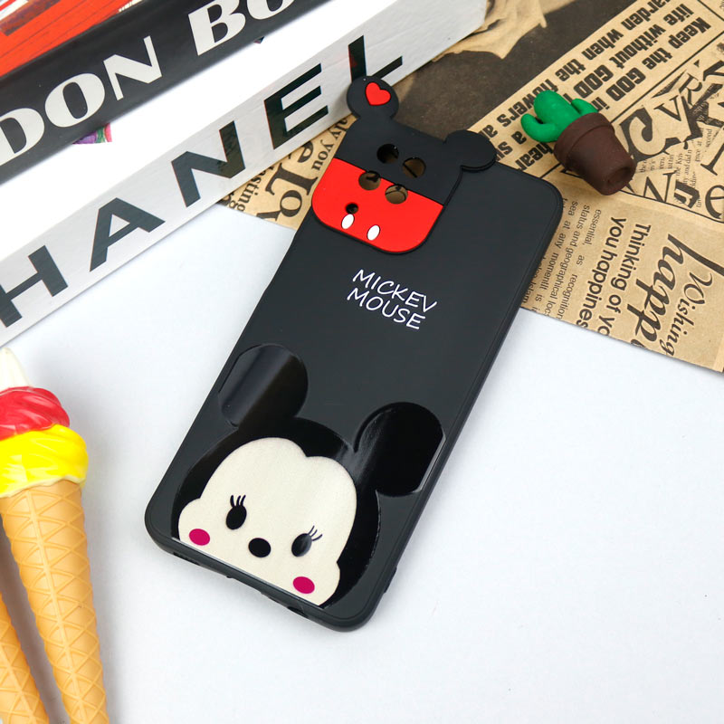 قاب سیلیکونی عروسکی محافظ لنزدار طرح Mickey Mouse سامسونگ Samsung A12