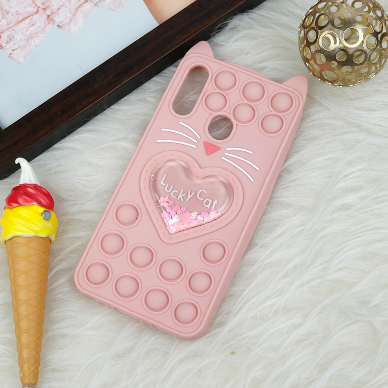 قاب اورجینال سیلیکونی آکواریومی Lucky Cat پاپیتی Samsung Galaxy A20s