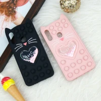 قاب اورجینال سیلیکونی آکواریومی Lucky Cat پاپیتی Samsung Galaxy A20s