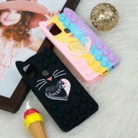 قاب اورجینال سیلیکونی آکواریومی Lucky Cat پاپیتی Samsung Galaxy A21s