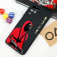 قاب سیلیکونی محافظ لنزدار طرح اسکویید گیم Samsung Galaxy A22 4G کد 10
