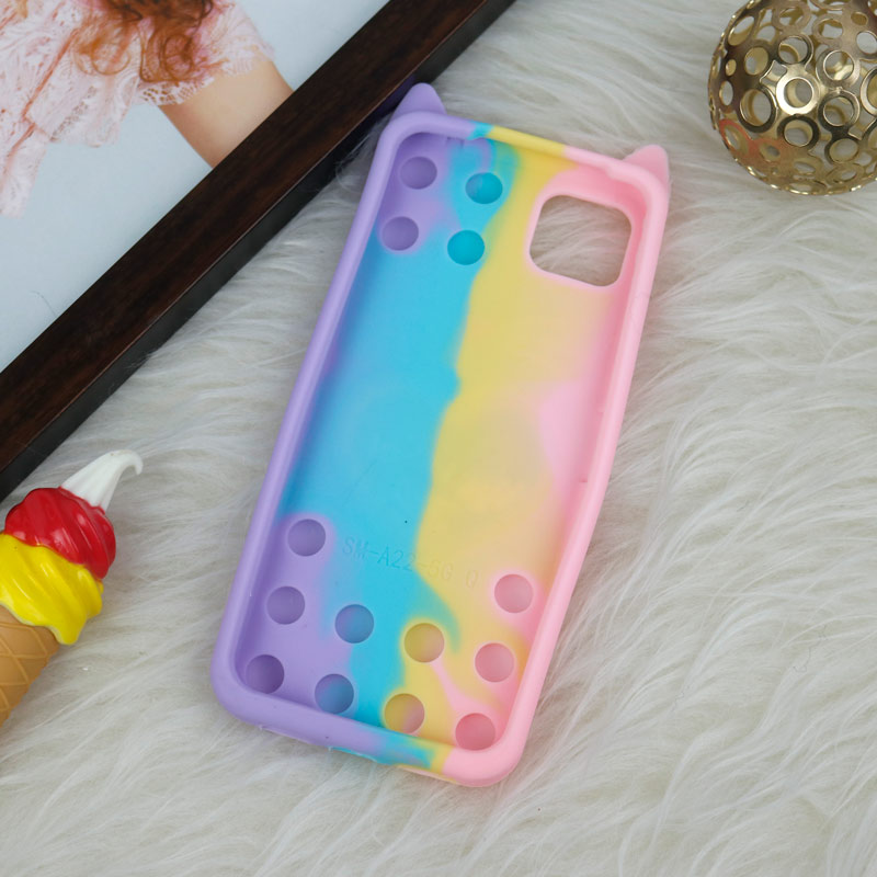 قاب اورجینال سیلیکونی آکواریومی Lucky Cat پاپیتی Samsung Galaxy A22 5G