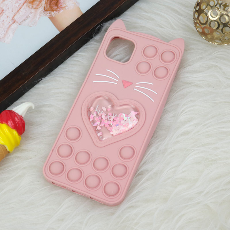 قاب اورجینال سیلیکونی آکواریومی Lucky Cat پاپیتی Samsung Galaxy A22 5G