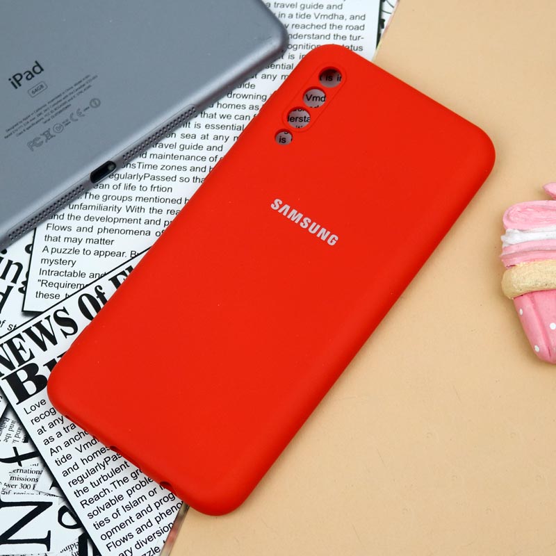 قاب سیلیکونی اصلی زیربسته سامسونگ Galaxy A30s / A50 / A50s محافظ لنزدار