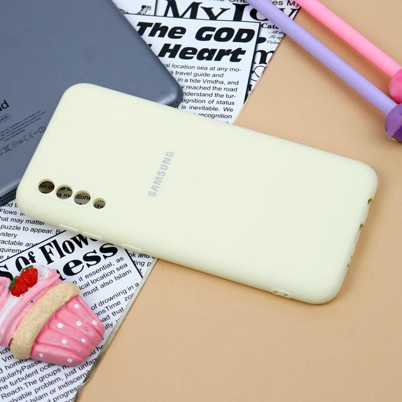 قاب سیلیکونی اصلی زیربسته سامسونگ Galaxy A30s / A50 / A50s محافظ لنزدار