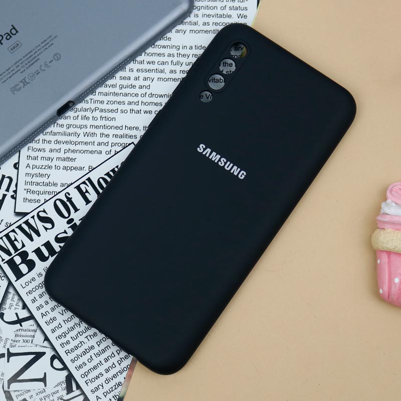 قاب سیلیکونی اصلی زیربسته سامسونگ Galaxy A30s / A50 / A50s محافظ لنزدار