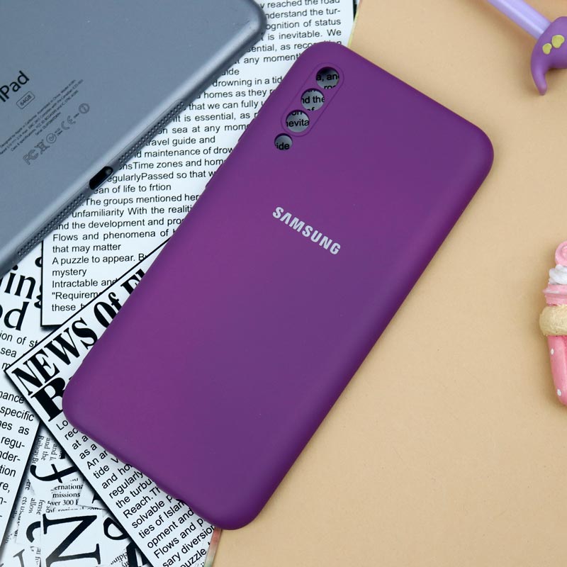 قاب سیلیکونی اصلی زیربسته سامسونگ Galaxy A30s / A50 / A50s محافظ لنزدار