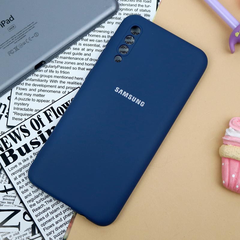 قاب سیلیکونی اصلی زیربسته سامسونگ Galaxy A30s / A50 / A50s محافظ لنزدار