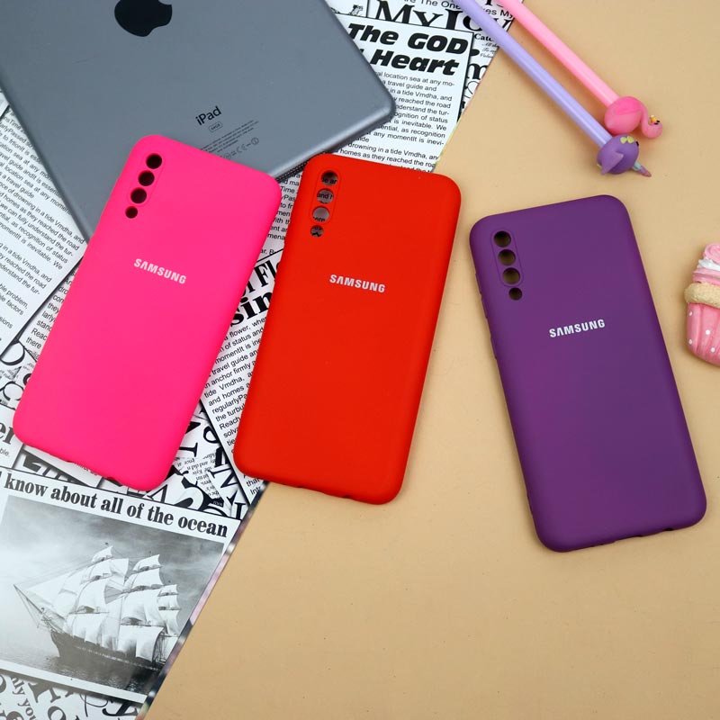 قاب سیلیکونی اصلی زیربسته سامسونگ Galaxy A30s / A50 / A50s محافظ لنزدار