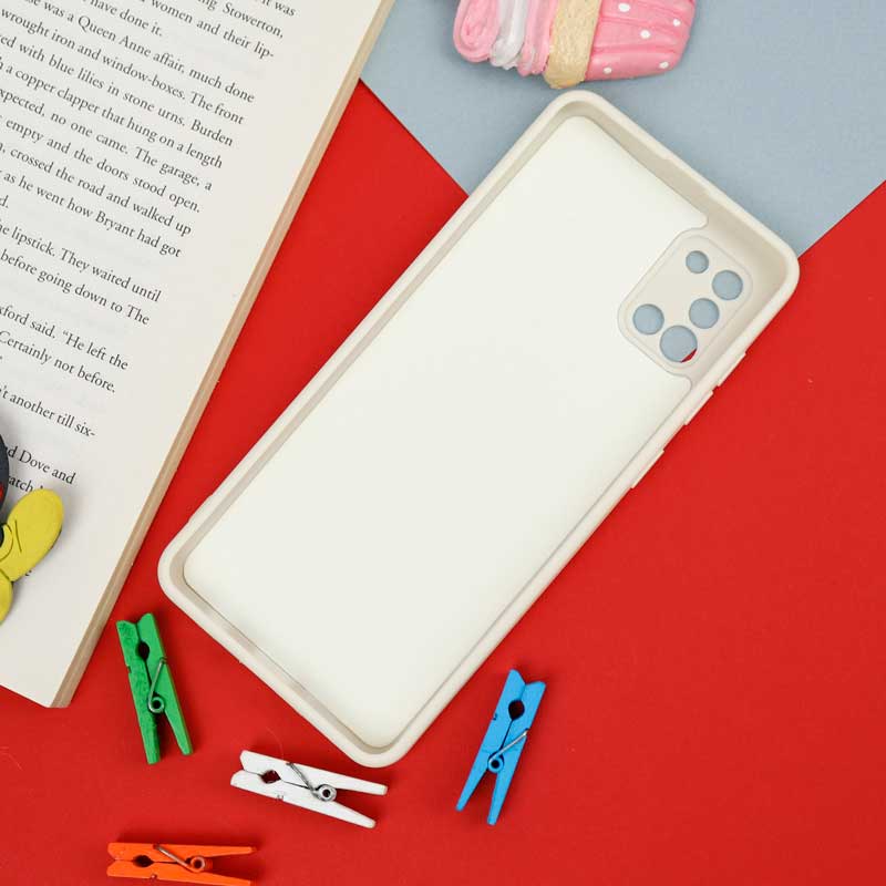 قاب سیلیکونی سفید محافظ لنزدار طرح دیزنی پسرانه Samsung Galaxy A31