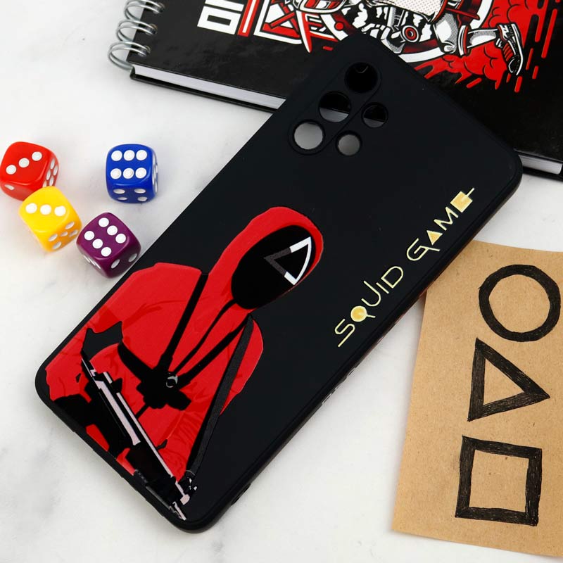 قاب سیلیکونی محافظ لنزدار طرح اسکویید گیم Samsung Galaxy A32 4G کد 10