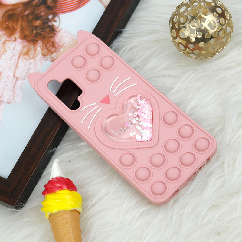 قاب اورجینال سیلیکونی آکواریومی Lucky Cat پاپیتی Samsung Galaxy A32 4G