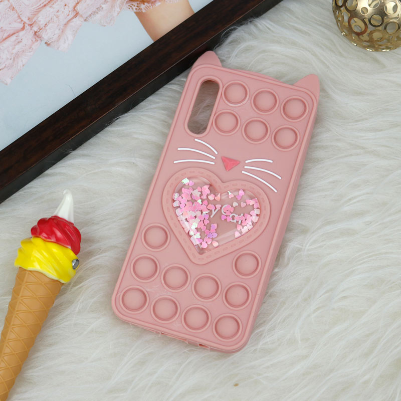 قاب اورجینال سیلیکونی آکواریومی Lucky Cat پاپیتی Samsung Galaxy A50