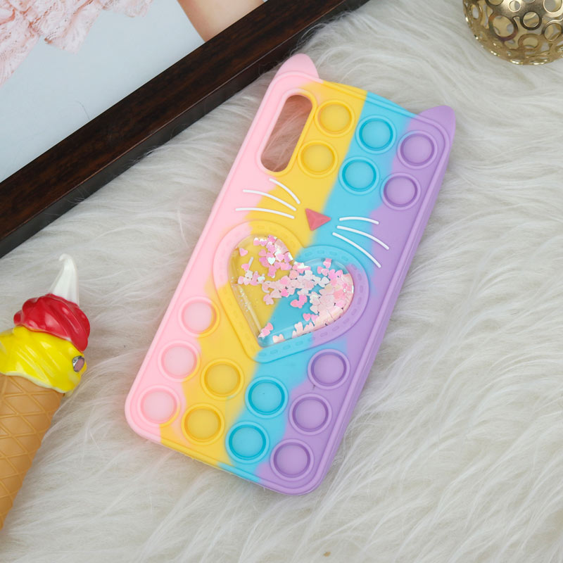 قاب اورجینال سیلیکونی آکواریومی Lucky Cat پاپیتی Samsung Galaxy A50