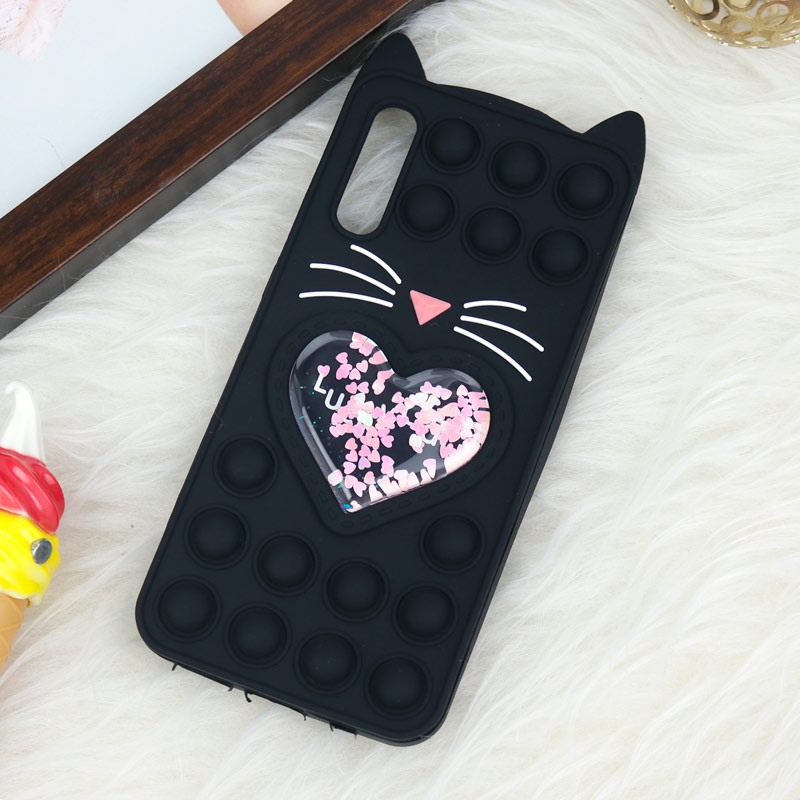 قاب اورجینال سیلیکونی آکواریومی Lucky Cat پاپیتی Samsung Galaxy A50