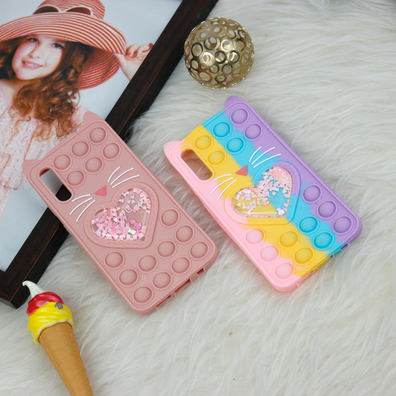 قاب اورجینال سیلیکونی آکواریومی Lucky Cat پاپیتی Samsung Galaxy A50