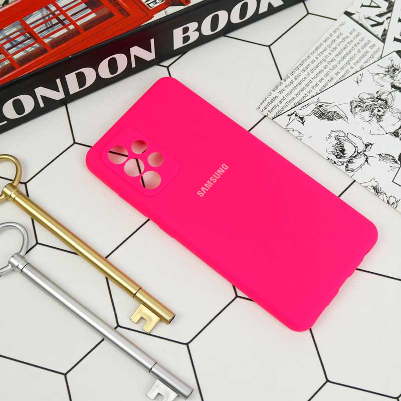 قاب سیلیکونی اصلی زیربسته سامسونگ Galaxy A52 / A52s محافظ لنزدار