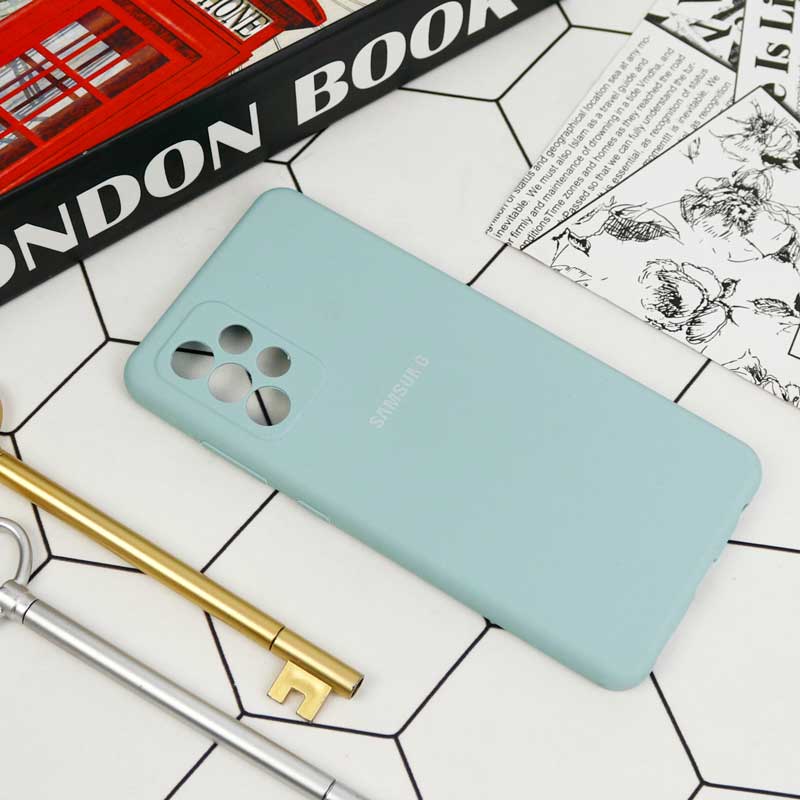 قاب سیلیکونی اصلی زیربسته سامسونگ Galaxy A52 / A52s محافظ لنزدار