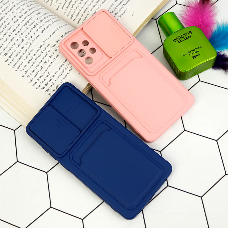 قاب سیلیکونی جاکارتی دار محافظ لنزکشویی Samsung Galaxy A52 / A52s