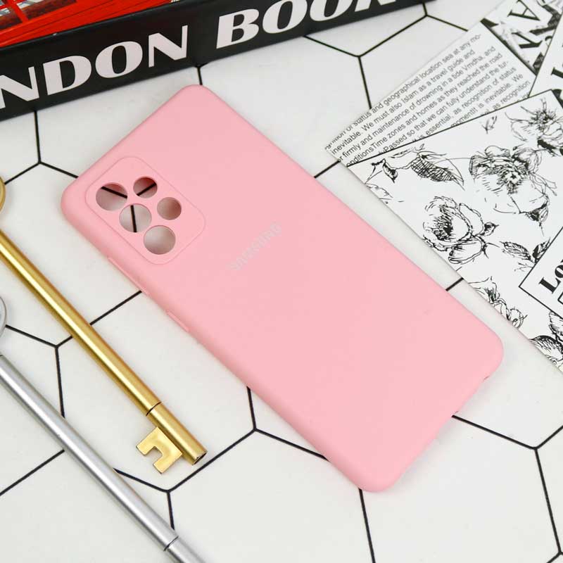 قاب سیلیکونی اصلی زیربسته سامسونگ Galaxy A52 / A52s محافظ لنزدار
