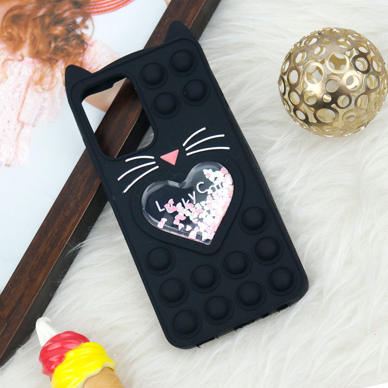 قاب اورجینال سیلیکونی آکواریومی Lucky Cat پاپیتی Samsung Galaxy A52 / A52s