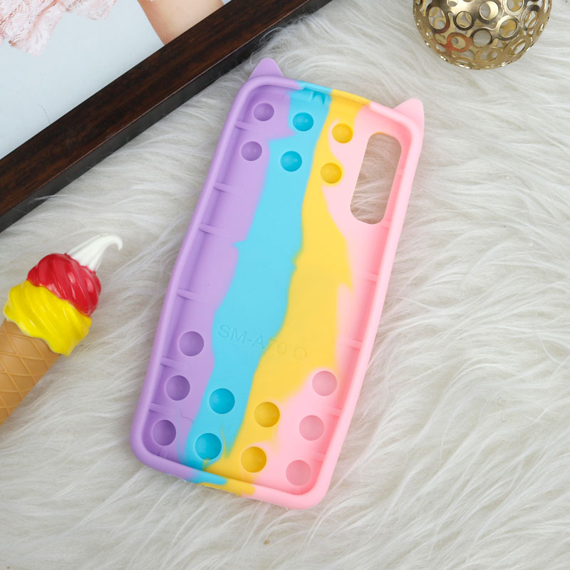 قاب اورجینال سیلیکونی آکواریومی Lucky Cat پاپیتی Samsung Galaxy A70