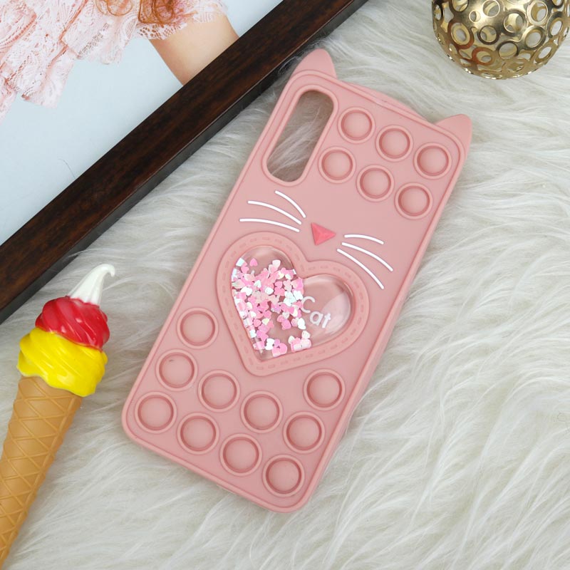 قاب اورجینال سیلیکونی آکواریومی Lucky Cat پاپیتی Samsung Galaxy A70
