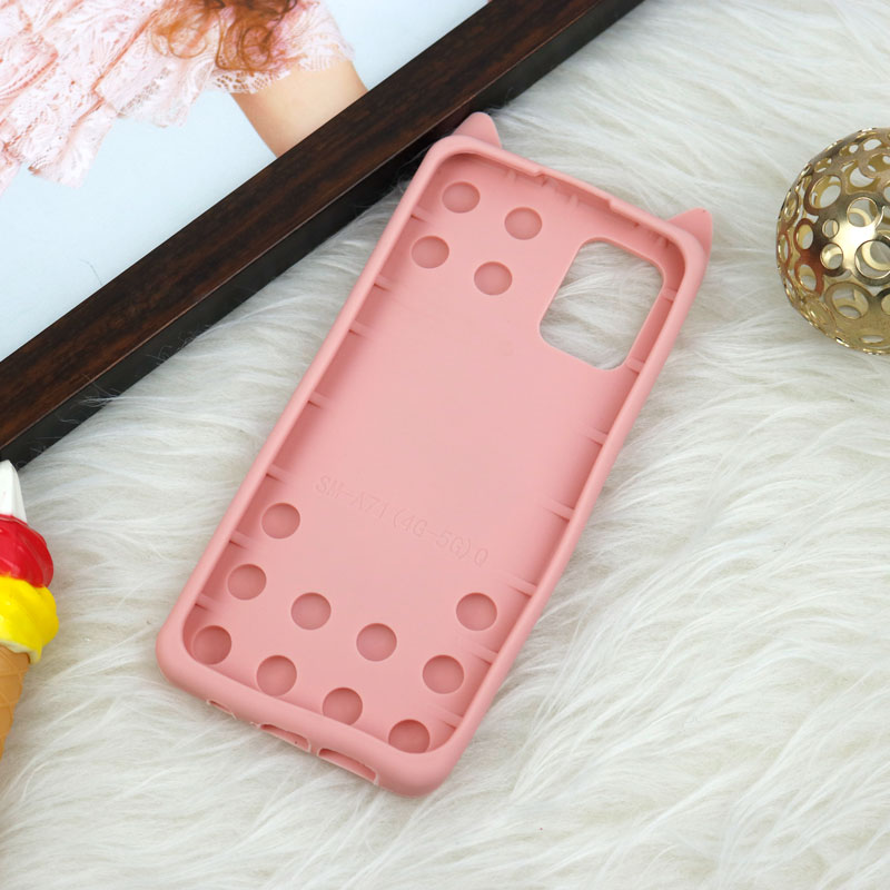 قاب اورجینال سیلیکونی آکواریومی Lucky Cat پاپیتی Samsung Galaxy A71